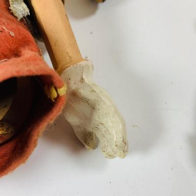 LOT 331: Vintage Composite Disney Pinocchio Doll (see description) and Disneyland Booklet and Map