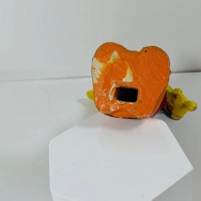 LOT 332: Vintage Disney Characters, Wooden Mickey Mouse and Jiminy Cricket and Ceramic Donald Duck