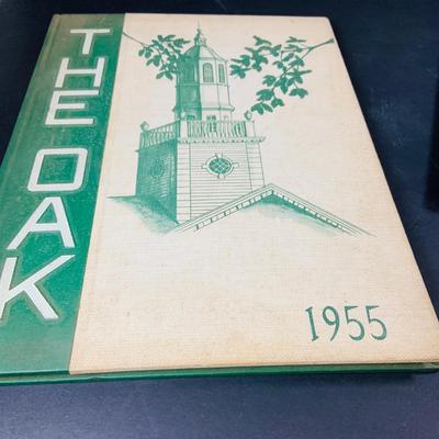 LOT 333: Antique and Vintage Oak (Glassboro State University) Year Books Two from the 1920 and 6 from the 40's and 50's