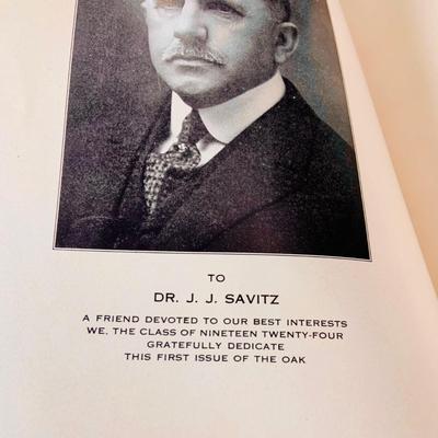 LOT 333: Antique and Vintage Oak (Glassboro State University) Year Books Two from the 1920 and 6 from the 40's and 50's