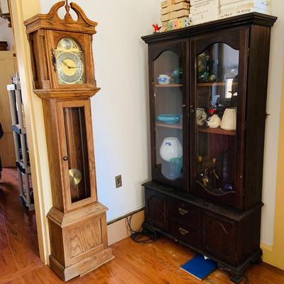 LOT : Vintage King Arthur Clock Company Grandfather Clock