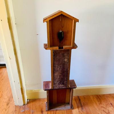 LOT 338: Handcrafted Wood Cased Battery Operated Pendulum Clock