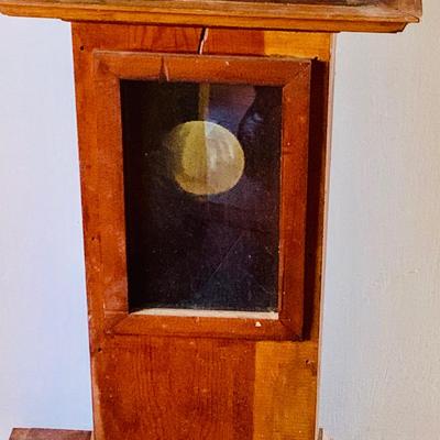 LOT 338: Handcrafted Wood Cased Battery Operated Pendulum Clock