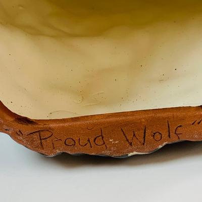 LOT 341: Ceramic Mold Native American Busts - "Proud Wolf" and "Grizzly Spirit"
