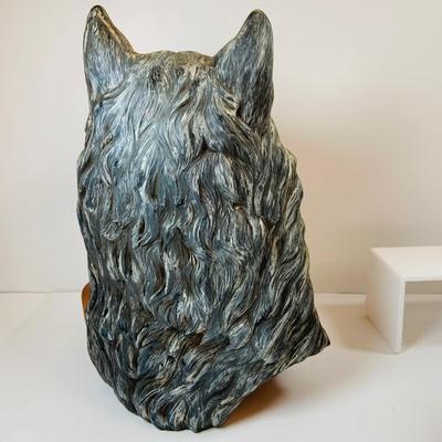 LOT 341: Ceramic Mold Native American Busts - "Proud Wolf" and "Grizzly Spirit"