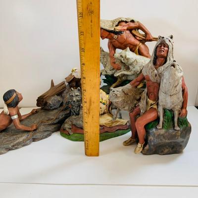 LOT 343: Assortment of Native American Ceramic Mold Statues