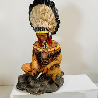 LOT 344: Western Collection Including Old West Visions Native Ameican Figurines and Napco Ceramic Horses