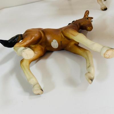 LOT 344: Western Collection Including Old West Visions Native Ameican Figurines and Napco Ceramic Horses