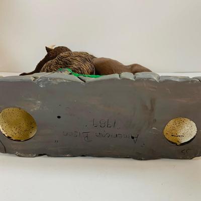 LOT 345: Native American Chiefs and a Buffalo Ceramic Molds