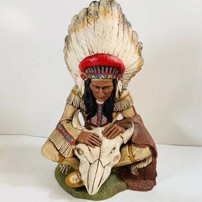 LOT 345: Native American Chiefs and a Buffalo Ceramic Molds