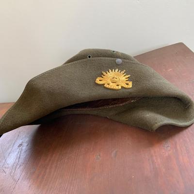 LOT 350: Vintage/Antique Hats - Seeds Stovepipe Top Hat, Replicia Confederate States of America Hat and Austrianila Miltrary Forces Hat