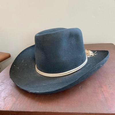 LOT 350: Vintage/Antique Hats - Seeds Stovepipe Top Hat, Replicia Confederate States of America Hat and Austrianila Miltrary Forces Hat
