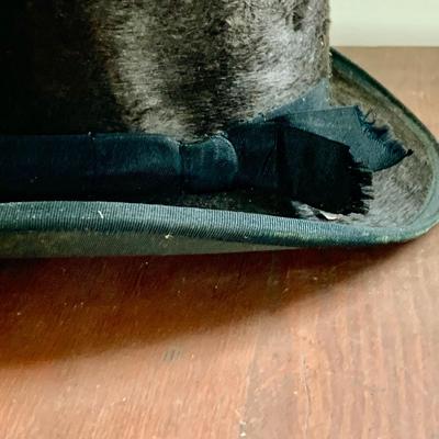 LOT 350: Vintage/Antique Hats - Seeds Stovepipe Top Hat, Replicia Confederate States of America Hat and Austrianila Miltrary Forces Hat