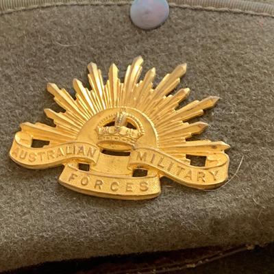 LOT 350: Vintage/Antique Hats - Seeds Stovepipe Top Hat, Replicia Confederate States of America Hat and Austrianila Miltrary Forces Hat