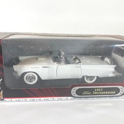 LOT 352: Die Cast 1957 Ford Thunderbird and 1958 Edsel Citation - 1:18 Scale in Original Packaging