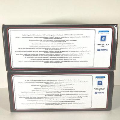 LOT 352: Die Cast 1957 Ford Thunderbird and 1958 Edsel Citation - 1:18 Scale in Original Packaging