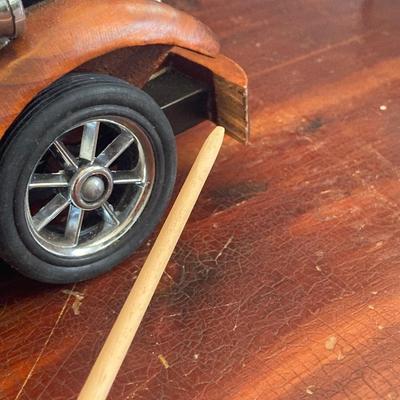 LOT 354: Vintage Die Cast and Wood Convertible Cars - Mercedes and 1932 Ford