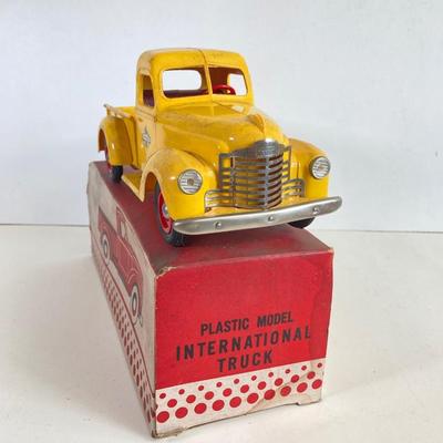 LOT 358: Vintage Collectible Toy Cars and Truck - Buddy L Thunderbird, Plastic International Pickup, Majorette and More