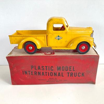 LOT 358: Vintage Collectible Toy Cars and Truck - Buddy L Thunderbird, Plastic International Pickup, Majorette and More