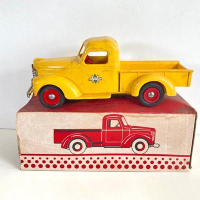 LOT 358: Vintage Collectible Toy Cars and Truck - Buddy L Thunderbird, Plastic International Pickup, Majorette and More