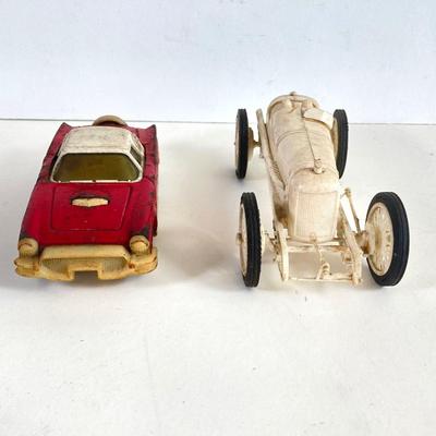 LOT 358: Vintage Collectible Toy Cars and Truck - Buddy L Thunderbird, Plastic International Pickup, Majorette and More