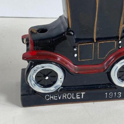 LOT 359: Antique Car Collection - Plastic Toy Cars, Sunoco Car Coins and Ceramic 1913 Chevrolet