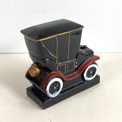 LOT 359: Antique Car Collection - Plastic Toy Cars, Sunoco Car Coins and Ceramic 1913 Chevrolet