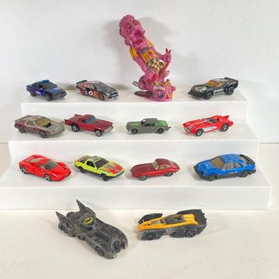 LOT 360: "Nutty Mads" Roddy the Hotrod by Louis Marx & Co, Inc. with Large Collection of Toy Cars and Trucks - (Ertl,...