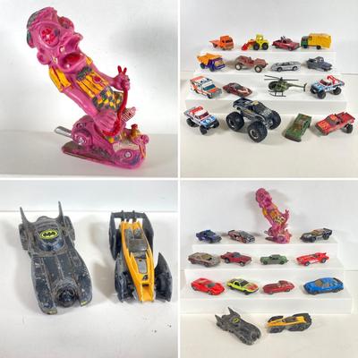 LOT 360: "Nutty Mads" Roddy the Hotrod by Louis Marx & Co, Inc. with Large Collection of Toy Cars and Trucks - (Ertl,...