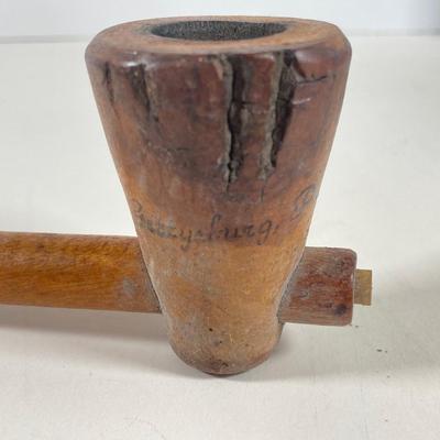 LOT 362: Collection of Nine Vintage / Carved Pipes with Paladin Pipe Tobacco Canister