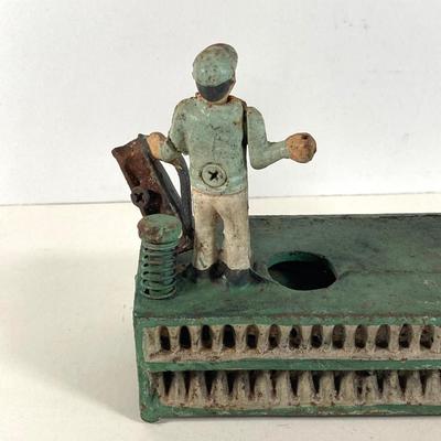 LOT 365: Vintage Cast Iron Birdie Putt Golf Bank