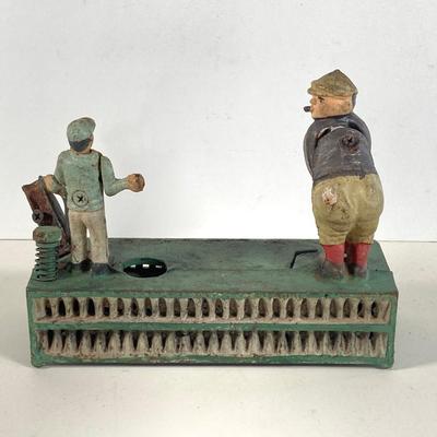 LOT 365: Vintage Cast Iron Birdie Putt Golf Bank