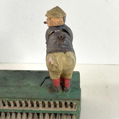 LOT 365: Vintage Cast Iron Birdie Putt Golf Bank