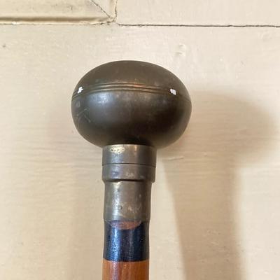 LOT 367: Vintage Ornately Carved Wood Canes with Brass Handles