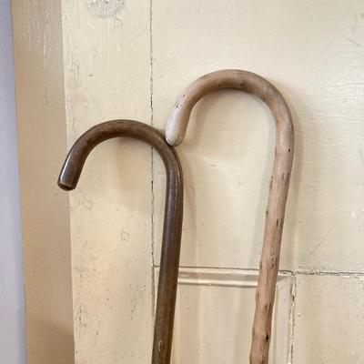 LOT 368: Collection of Four Wooden Canes - German Travel Destinations and More