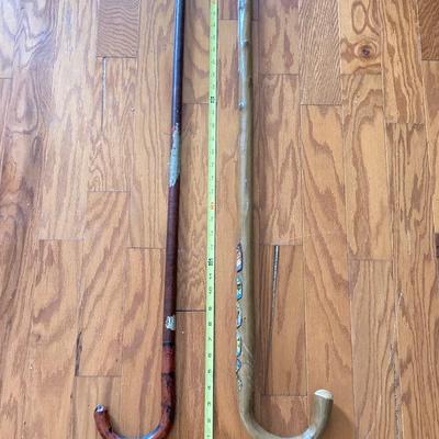 LOT 368: Collection of Four Wooden Canes - German Travel Destinations and More