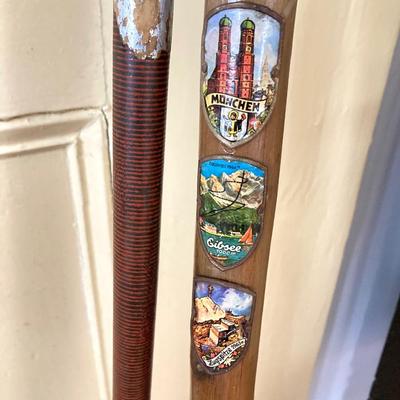 LOT 368: Collection of Four Wooden Canes - German Travel Destinations and More