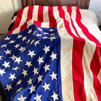 LOT 371: United States of American Flags - Two Folded and One Large Size