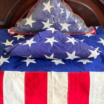 LOT 371: United States of American Flags - Two Folded and One Large Size