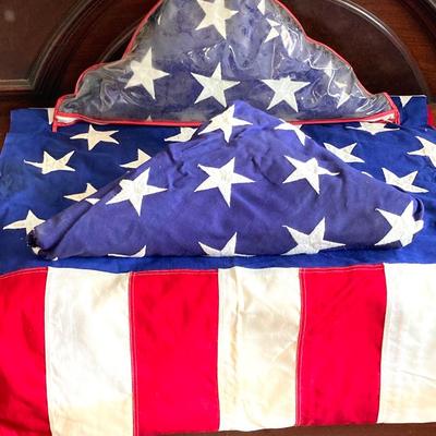 LOT 371: United States of American Flags - Two Folded and One Large Size
