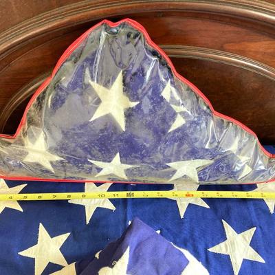 LOT 371: United States of American Flags - Two Folded and One Large Size