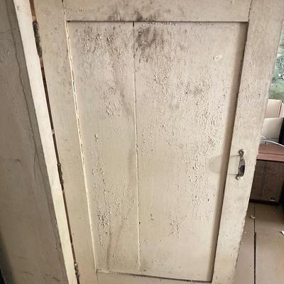 LOT 373: Vintage Primitive Wooden Jelly Cabinet - Ready for Upcycling