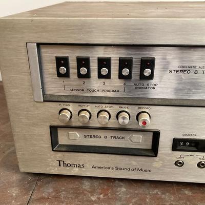 LOT 375: Vintage Thomas Model No. 2000 Stereo 8 Track Tape Deck