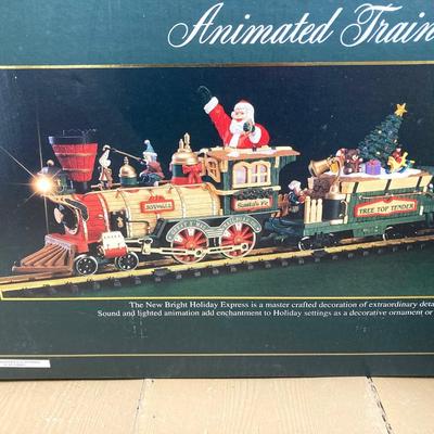 LOT 378: The Holiday Express Animated Train Set No. 380 in Original Box