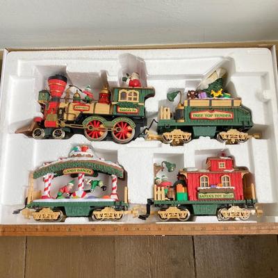LOT 378: The Holiday Express Animated Train Set No. 380 in Original Box