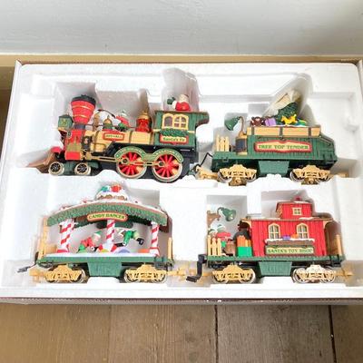 LOT 378: The Holiday Express Animated Train Set No. 380 in Original Box