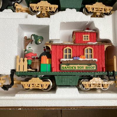 LOT 378: The Holiday Express Animated Train Set No. 380 in Original Box