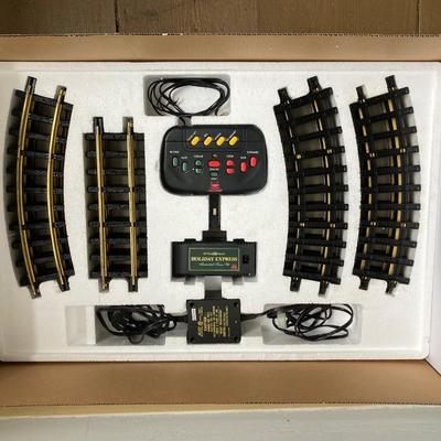 LOT 378: The Holiday Express Animated Train Set No. 380 in Original Box