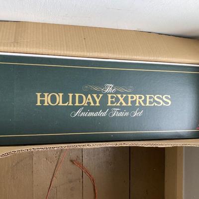LOT 378: The Holiday Express Animated Train Set No. 380 in Original Box
