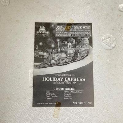 LOT 378: The Holiday Express Animated Train Set No. 380 in Original Box